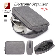 【SG】Cable Organiser Bag Electronics Travel Cable Organizer Bag Charger Storage Portable Waterproof Bag