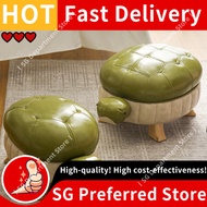 【In stock】Turtle shoes stool European animal stool solid wood footstool stool animal ottoman tutle s
