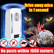 Drive away mice in 1 second rat repellent ultrasonic penghalau tikus UK Plug No pests within 1000 me