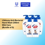 [Bundle of 5] Lifebuoy Anti-Bacterial Hand Wash 200ml