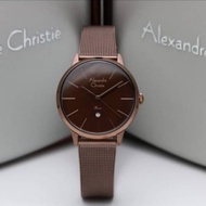 Alexandre Christie 2682 Women Brown Original Watches