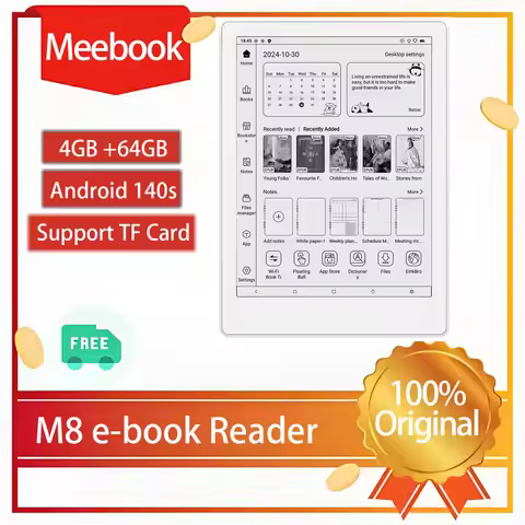 Choice Meebook M8 E-book Reader 7.8 inch E-ink Screen Android 14 Ebooks reader and Fast Refresh 4G R