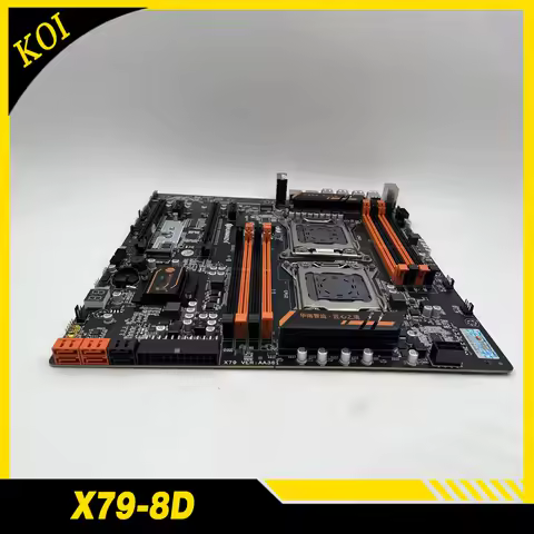 For HUANANZHI X79 8D X79 Motherboard Dual CPU LGA 2011 DDR3 E-ATX Motherboard