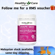 100% Authentic | Healthy Care Grape Seed 15500mg Nicotinamide Radiant Skin Health 120 Capsules