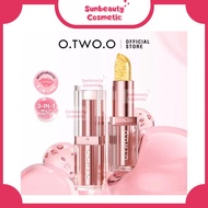 (HC018)Haute Series O.two.o Color Changing Lip Blam Moisturizing Gold Foil Thermochromic Lipstick 0 