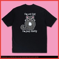 TSHIRT VIRAL IM NOT SHORT IM A PENGUIN IM NOT FAT IM FLUFFY BIG SIZE UNISEX