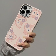Case for iPhone 8 7 8plus 6plus 14 15 X XR XS MAX 12Promax 12 13Promax 15Promax 11 14Promax 13 Full Screen Cartoon Pattern Metal Photo Frame Shockproof Protective Soft Case