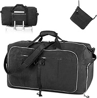 65/85/120L Foldable Nylon Travel Duffle Bag with Separate Shoe Compartment, Multiple Pockets, Thicke