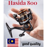 Hasida Size 800 Reel Spinning power Handle Reel udang Galah, Reel Ultralight Spinning