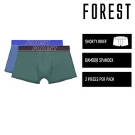 Forest Seluar Dalam Lelaki | (2 Pcs) Forest Mens Bamboo Spandex Shorty Brief Underwear- FUD0168S