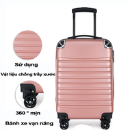BOLDEDGE Hành lý Du lịch Túi xách Universal Wheel 20/24 Inch ABS+PC Kết hợp Khóa Trolley Case