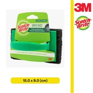 3M Scotch Brite 7721 Heavy Duty Grill Wok Scrubber Scrub Pad with Handle Mop Brick Concrete BBQ Clea