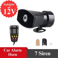 Bossku [7Sound] Car Alarm Horn Car Siren Car Speaker Police Siren Horn Speaker Kereta Polis Siren 汽车