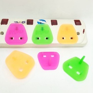 3pcs Multi-Colour Plastic Safety Plug Key 2 Pin Converter