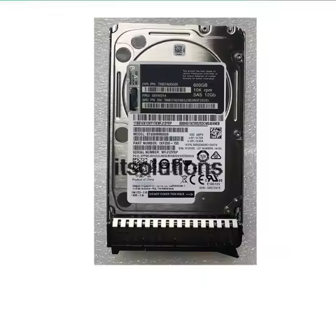 For Lenovo 00YK014 600G SAS 12Gb SR530 SR550 SR630 hard disk 7XB7A00025