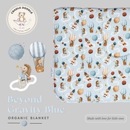 Premium Organic Baby Blanket - Baby Blanket - Mattress Mat - Beyond Gravity Blue