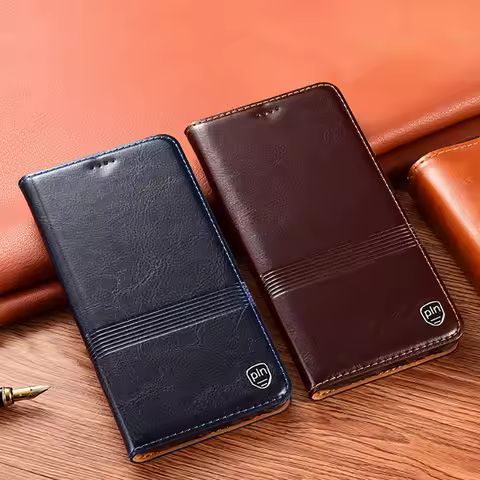 Genuine Leather Case Cover for Vivo V20 V21 S9 Y52S Y51 Y31 x60 Pro Plus IQOO 7 U3X Neo5 z3 Luxury W