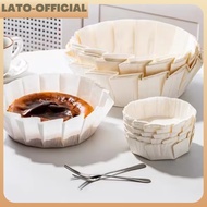 50pcs Baking Paper Basque Non-stick Cheesecake Paper Liner Food Grade Mousse Cake Paper Tray