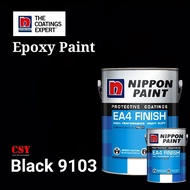 NIPPON PAINT EA4 Epoxy Paint / Floor Paint 5 Liter Black 9103 / Cat Lantai
