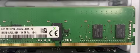 For 8G 1RX8 DDR4-2666V-RD1-12 HMA81GR7CJR8N-VK 864706-591 ecc REG DDR4 server memory 8GB
