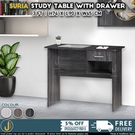 [JJ Furniture DIY] Suria Office Study Table Desk with Lockable Drawer | Meja Office Belajar Laci Ber