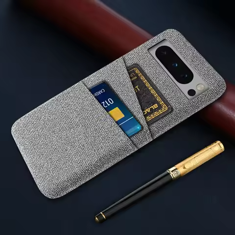 For Google Pixel 8 Pro 7 6 5 4 3 2 Case Luxury Fabric Dual Card Cover For Google Pixel 3a XL 4a 5a 5
