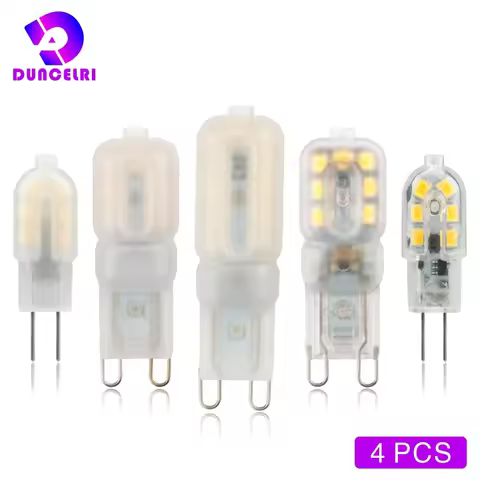 4PCS/LOT G4 G9 LED Bulb 3W 5W Light Bulb AC 12V 220V LED Lamp SMD2835 Spotlight Chandelier Lighting 