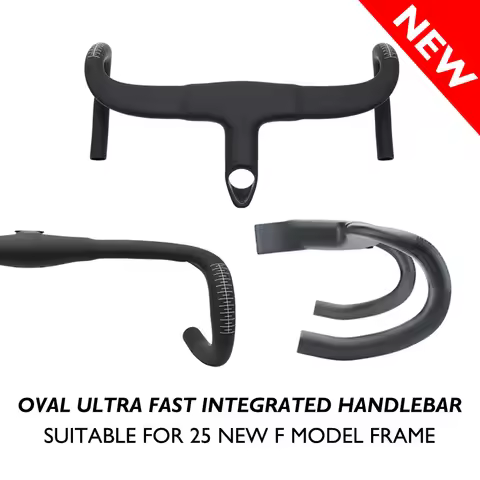 Reduce Wind Resistance2026 F12 Aero Carbon Integrated Handlebar with Hidden Cable Routing ﻿for Pinar