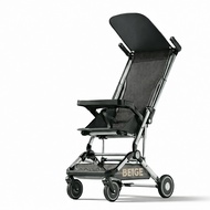 Beige stroller for baby lightweight foldable stroller Pocket Light Weight With Awning Meal board