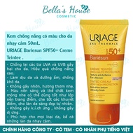 [Company Stamp] Colored Sunscreen For Sensitive Skin 50ml - URIAGE Bariesun SPF50+ Creme Teintee.