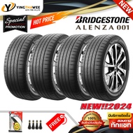 BRIDGESTONE 215/60R17 ยางรถยนต์ ALENZA 001 4 เส้น (ยางใหม่ปี2024) แถมเกจเหลือง 1ตัว+จุ๊บลมยาง 4ตัว (