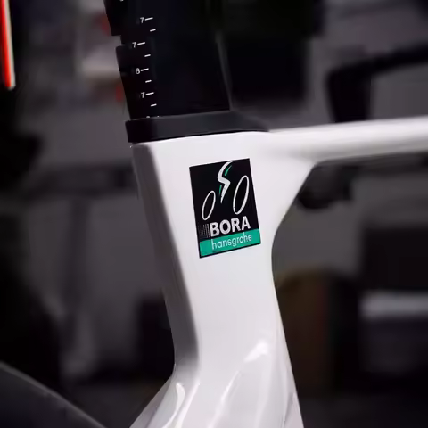 4PCS/SET BORA hansgrohe 50 Number & Bicycle Pattern Sticker - Black White Teal Color Waterproof Adhe