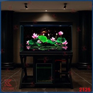 3d fish tank painting - 3d aquarium painting - aquarium painting 2125