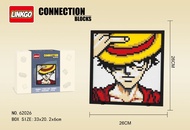 Đồ Chơi Lắp Ráp Kiểu LEGO Linkgo Mô Hình Tranh Vẽ Nhân Vật Anime Zoro/ Naruto/ Sasuke / Kakashi Tron