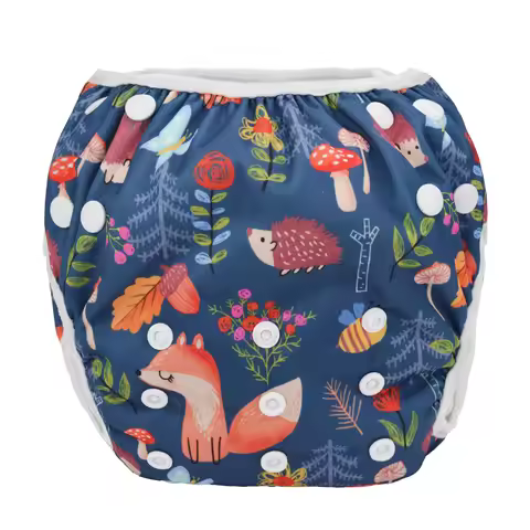 [Sigzagor] LARGE Big Baby Swim Diaper Nappy Swimsuit Swimwear One Size Nappy Reusable Girl Boy Toddl