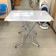 全新2x3尺白鐵桌/白鐵折合桌/折桌/營業餐桌/工作桌/摺疊桌/方桌