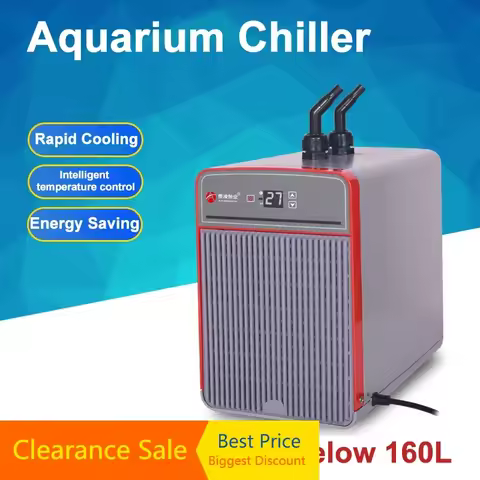 Aquarium Chiller for Fish/Planted/Shrimp/Coral Tank Below 160L Water Cooler in Summer Cooling System