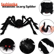 FASHIONKA Decoration Large Black Spiders, Simulation Plush Halloween Giant Realistic Spider, Gifts T