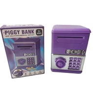 EGALLY Cash Saving Money Box, Mini ATM Children's Piggy Bank,  Financial Saving Toys Password Child 