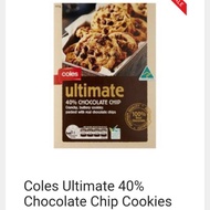 Coles Ultimate 40% Chocolate chips cookies