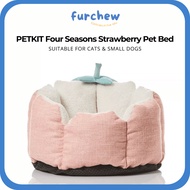 [SG] Petkit Strawberry Four Seasons Pet Bed Nest Cushion for Dogs & Cats