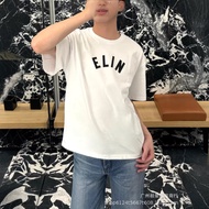 1:1！Original Label Real Shot 400g C 26SS Letter logo Printed Round Neck Short Sleeve OS Loose All-Ma