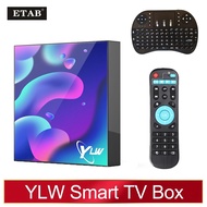 New YLW Android 12 TV Box 2.4G/5G WiFi BT Allwinner H618 2G 16GB Media Player Support 6K Quad Core S