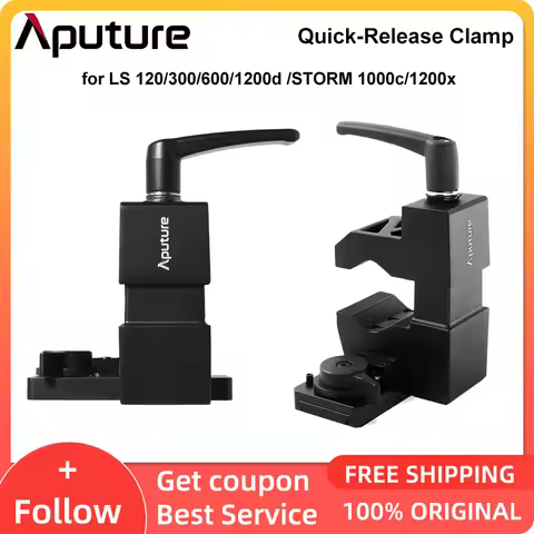 for Aputure LS 120/300/600/ STORM 1000c/1200x Quick-Release Clamp Light Stand Mount for Control Box