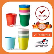 IKEA KALAS Mug, multicolour, 6 pcs / cawan plastik