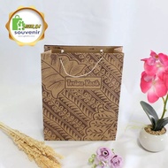 100 Pcs Mini Small Batik Paper Bags Size 16x12x41⁄2