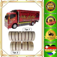 Ban Kayu Miniatur Truk Oleng Dm 6 cm