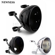 7 Inch Motorcycle Headlight Bracket 39mm-41mm CNC Bucket Shell Housing for 7inch Lens 39mm-41mm Tube