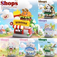CORSAKI Mini Shop Blocks, Micro Blocks Building Blocks City Building Blocks,  Mini Educational Toys 