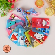 MUIMISC - ซองใส่บัตร สายห้อยบัตร สายคล้องคอ ติดบัตร บัตรพนักงาน การ์ตูน ที่ใส่บัตรหอพัก ที่ใส่บัตรพน